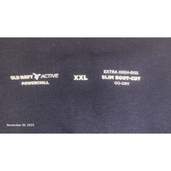 Old Navy Active Slim Boot Cut extra high rise leggings Navy NWOT - Picture 5 of 7